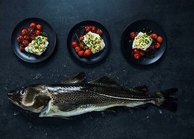 Ugnsbakad torsk med tomatsalsa