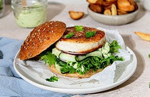 Snabb och enkel fiskburgare