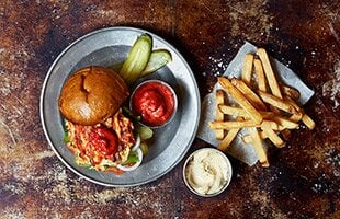 Up North BBQ lax-burger